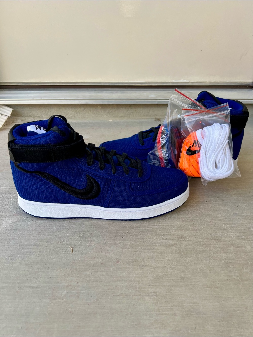 Stüssy x Nike Vandal High SP Deep Royal Blue DX5425-400 Sz 10.5
